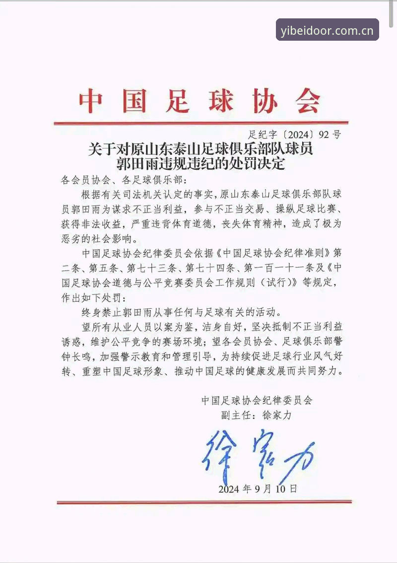 足协禁足令全面解析：终身禁赛vs五年禁赛，这些从业者名单有何不同？